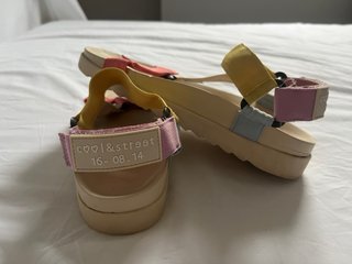 Sandalias Zara Tiras Colores Talla 36