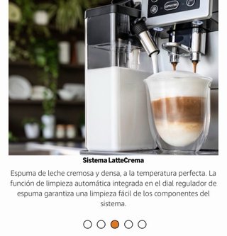 Cafetera superautomática DeLonghi Cappuccino Negra