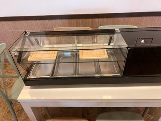 Vitrina de tapas de doble piso de 4 bandejas