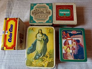 4 Scatole di Latta Antiche da Collezione 10€ unità
