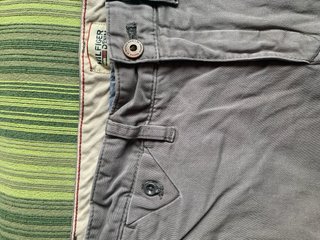 Pantaloni cotone HilfigerDenim grigi taglia W31