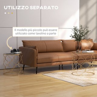 Set di 2 Tavolini da Salotto Impilabili Art Deco