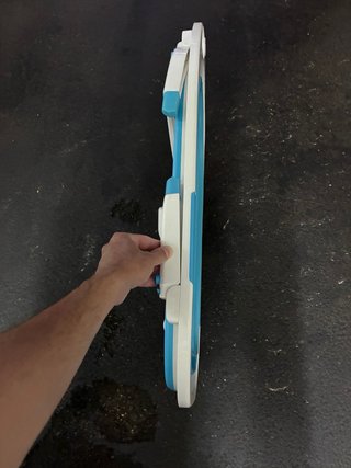 Bañera Plegable Bebé Azul y Blanca
