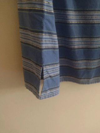 Camisa Da Vinci Rayas Azul Talla M