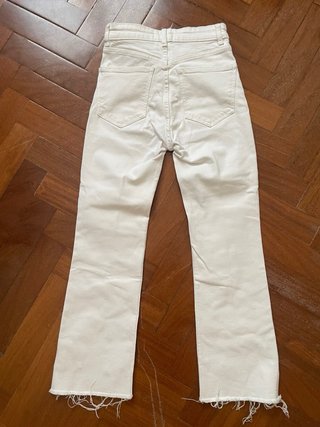 Pantalón blanco ancho mujer