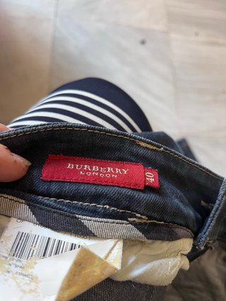 Pantalón Burberry Talla 40 Azul