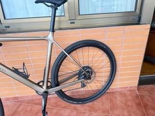 Bici Gravel van rysel carbono talla L