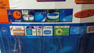 Piscina desmontable con depuradora de arena