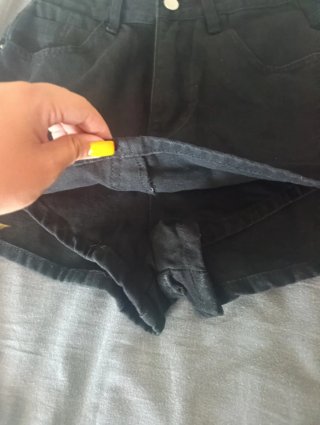 Falda pantalón vaquera negra
