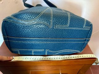 Bolso Tote Piel Carolina Herrera Negro/Azul