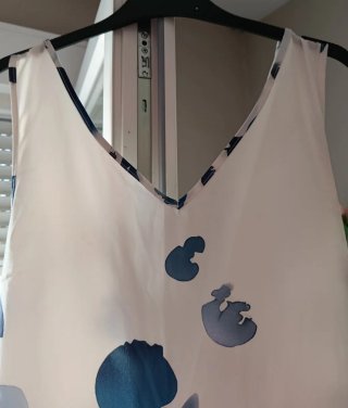 Mono talla M tela fresca estampado floral
