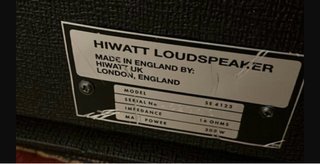Pantalla Hiwatt 4x12 Made in England