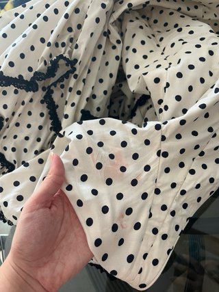 Traje Flamenca Volantes en pico Lunares Elástico