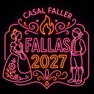 Cartel Neón Fallas 2027