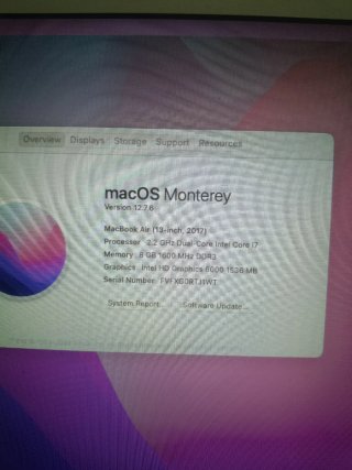 MacBook Air 13 2.2GHz Dual-core i7