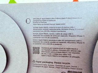 Apple Watch Ultra 3 Negro Nuevo Caja