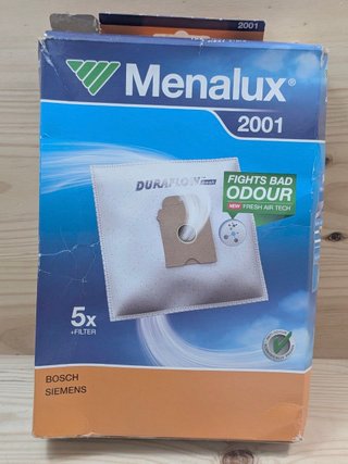 Pack 5 Bolsas Aspiradora Menalux 2001 Bosch Siemen