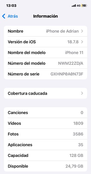 iPhone 11 128GB, Blanco