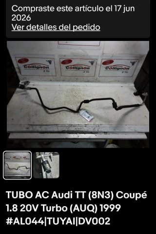 Tubo AC Audi TT 1.8 Turbo (99)