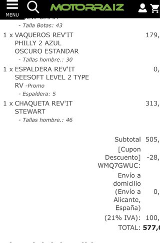 Chaqueta de piel Revit Stewart talla  48