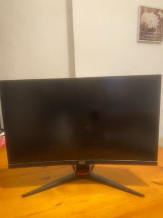 Pantalla AOC Negra y Roja 165hz