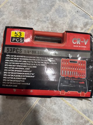 Juego de 53 piezas 1/4 DR. SOCKETS CR-V