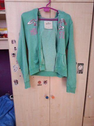 Sudadera Hollister Verde Talla S