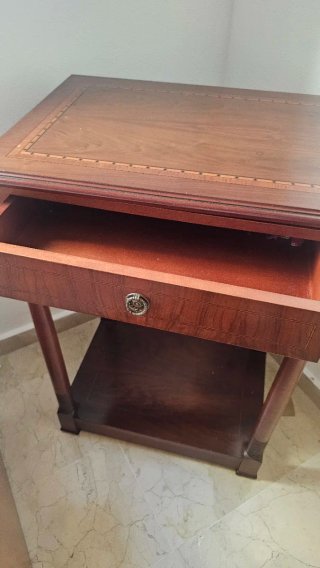 Mueble TV Clásico de Madera con Tapa Giratoria 360