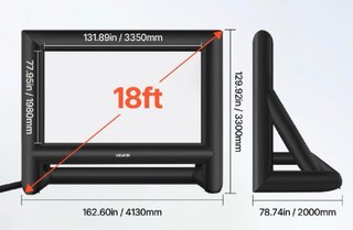 Pantalla Proyector Inflable VEVOR 18ft