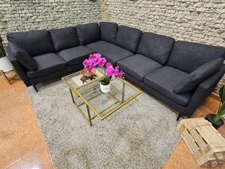 Sofá Rinconera de 270cm Tela Gris