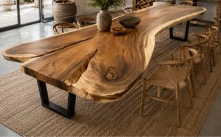 Tavoli in legno e resina
