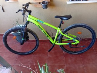 Bicicleta Rockrider 100 amarilla