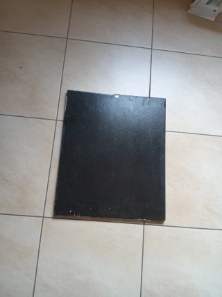 Dipinto su legno con frase lung. 45 cm larg.35 cm