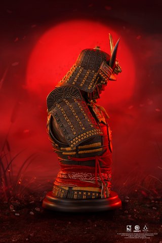 Figura Yasuke Estatua Busto Resina Escala 1/4 Assassin's Creed Shadows 19 cm