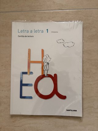 Letra a letra, 1 Primaria cartilla de lectura