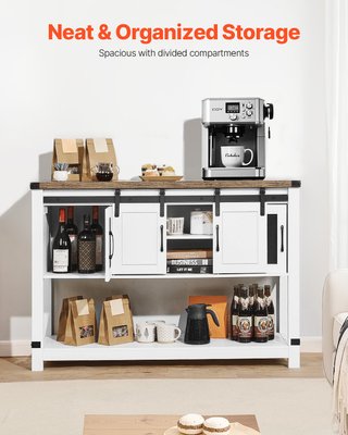 Mobile Bar da Caffè 120 x 39,8 x 83 cm  4 Ripiani