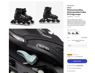 Patines Oxelo ajustables T29-32