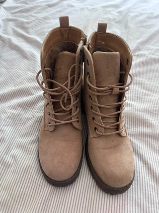 Botines Marypaz Beige con Cremallera