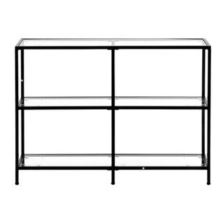 Tavolo Consolle in Vetro a 3 Livelli 100x30x72,9cm