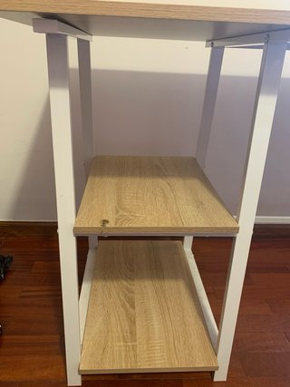 Escritorio WOLTU com 2 prateleiras