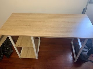 Escritorio WOLTU com 2 prateleiras