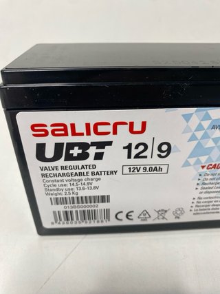 : Batería Salicru UBT 12/9 (12V 9Ah) SAI