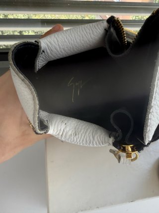 Giuseppe Zanotti Piel Blanco y Negro T.42 (5)