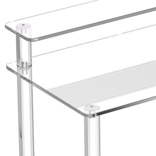 Scrivania Rettangolare a 2 Livelli 50 x 80 x 88 cm