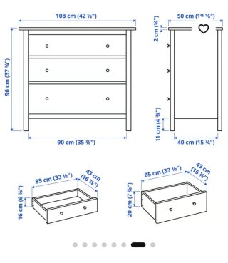 Cómoda IKEA Hemnes Blanca