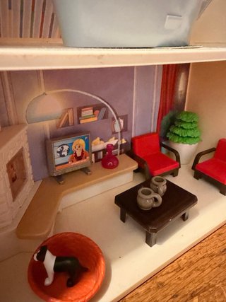 Casa de muñecas Maletin de Playmobil con muebles