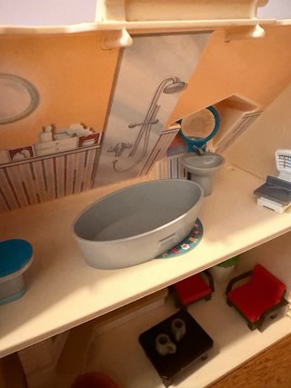 Casa de muñecas Maletin de Playmobil con muebles