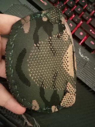 Monedero militar hecho a mano