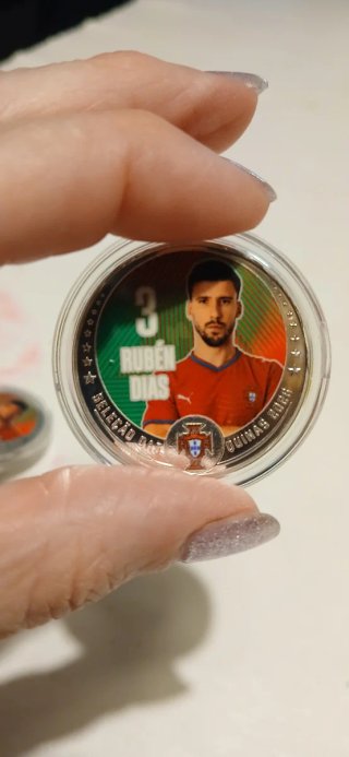 Moeda Rúben Dias 3 Seleção Portuguesa