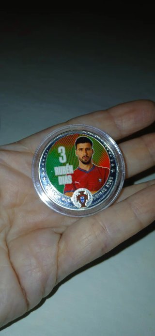 Moeda Rúben Dias 3 Seleção Portuguesa